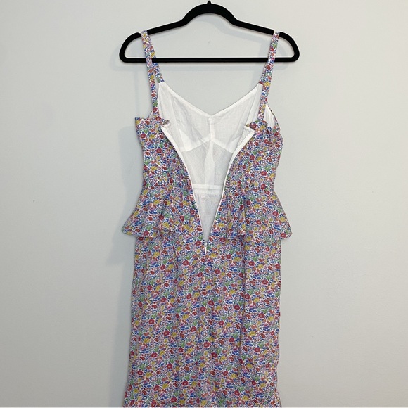 J. Crew Liberty Floral Cotton Sosi Ruffle Dress - Picture 8 of 10